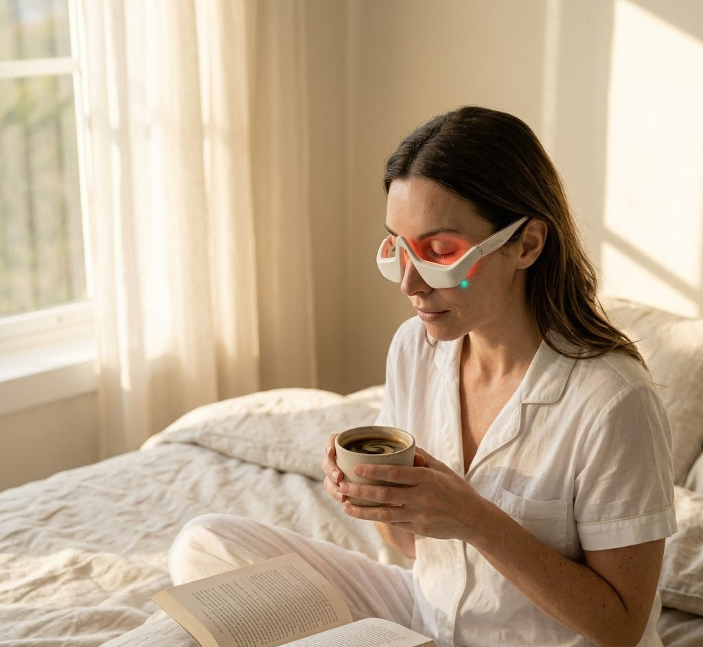Frame Pulse — Clinical Red Light + Microcurrent Eye Activator