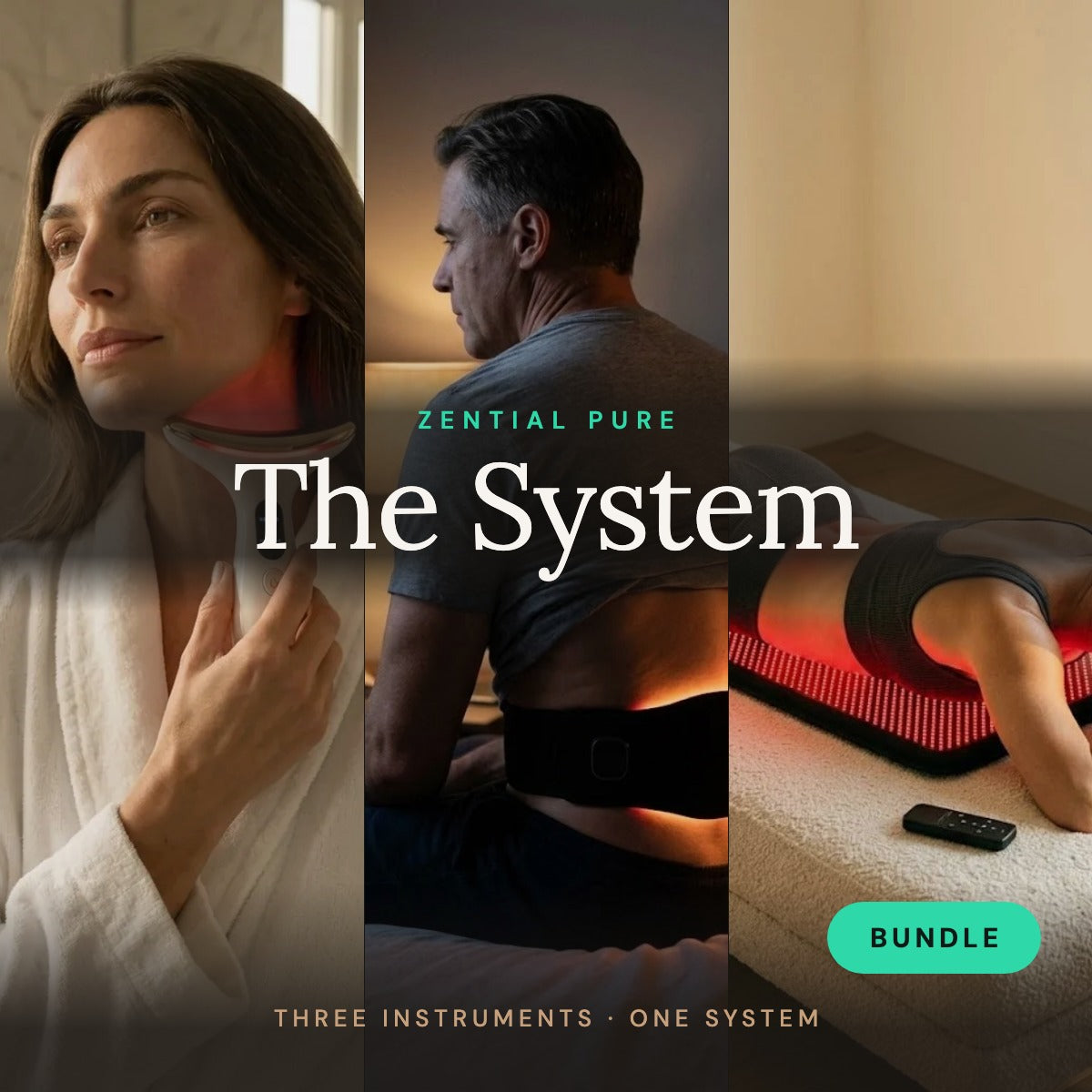 The System — the Face Introducer, the Restoration Belt and the Restoration Mat.
